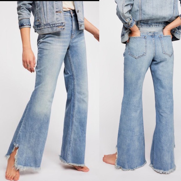 free people blue jeans